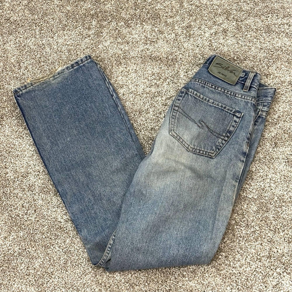 Vintage Silver Jeans Co Distressed Blue Denim Jeans Men's Size 28x32